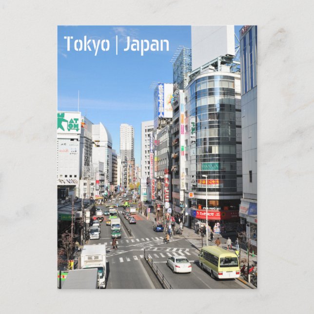 Postal Distrito de Shinjuku, Tokio, Japón (Anverso)