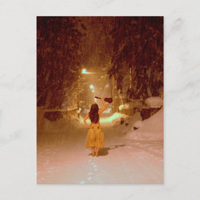 Postal Distrito de Wangland de invierno de Ukulele (Anverso)