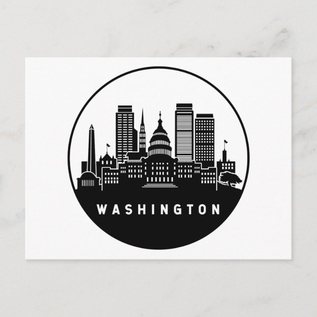 Postal Distrito de Washington Skyline de Columbia (Anverso)