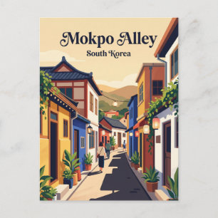 Postal Distrito del callejón de la ciudad vieja de Mokpo 
