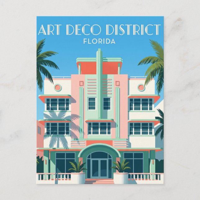 Postal Distrito Histórico Art Déco EE. UU. (Anverso)