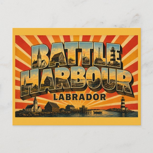 Postal Distrito Histórico de Battle Harbour Labrador (Anverso)