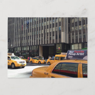 Postal Distrito textil Taxi Yellow Cab New York City NYC