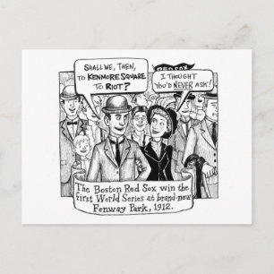Postal Disturbios de fans de Sox, 1912