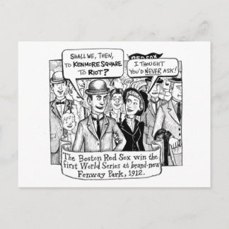 Postal Disturbios de fans de Sox, 1912
