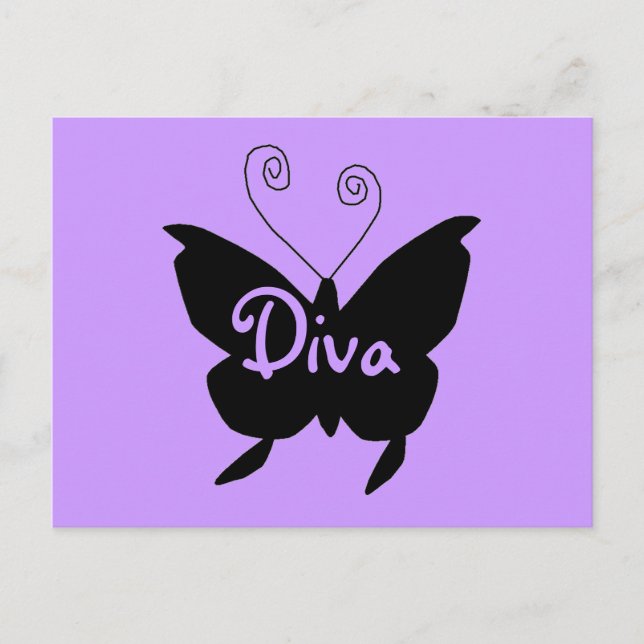 Postal Diva Butterfly (Anverso)