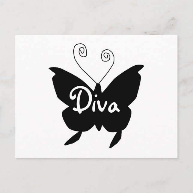 Postal Diva Butterfly (Anverso)