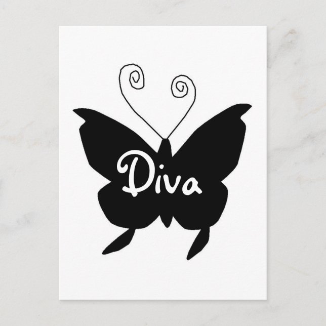 Postal Diva Butterfly (Anverso)