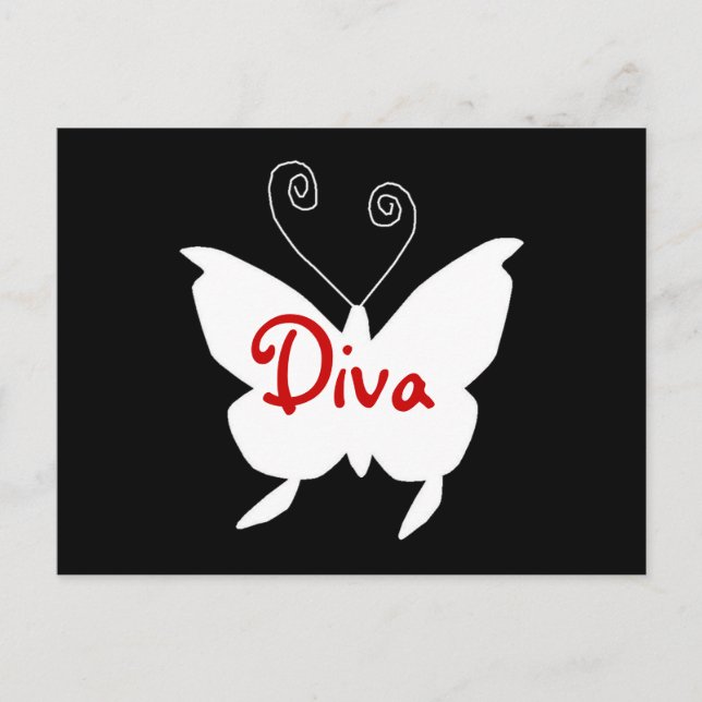Postal Diva Butterfly I (Anverso)