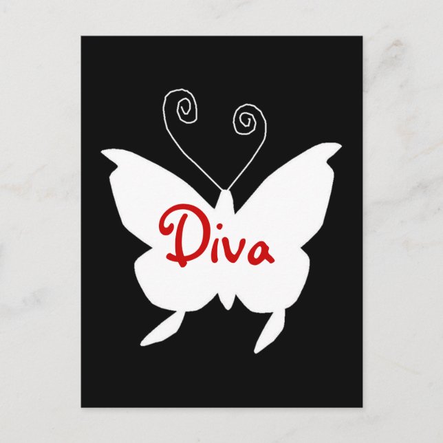 Postal Diva Butterfly I (Anverso)