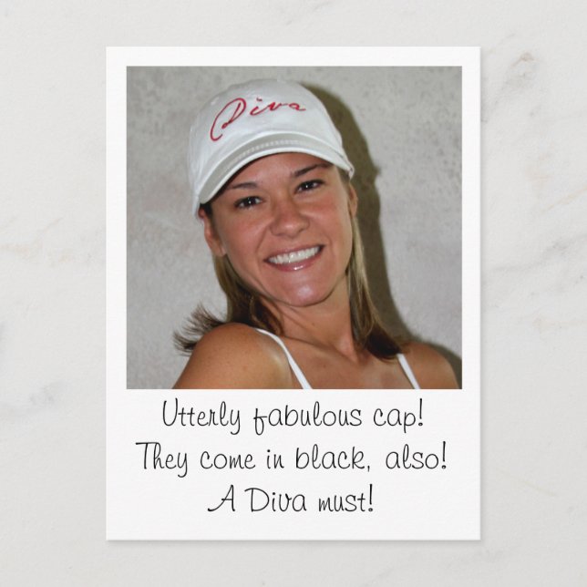 Postal DIVA Caps en www.zazzle.com/LadyDenise   - (Anverso)