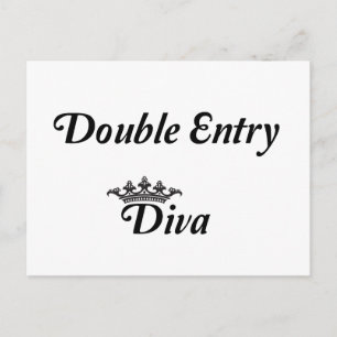 Postal Diva de doble entrada