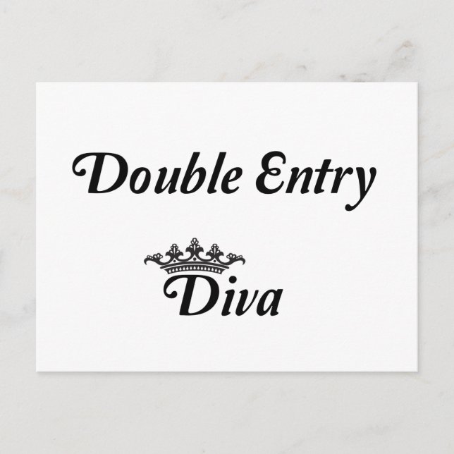 Postal Diva de doble entrada (Anverso)