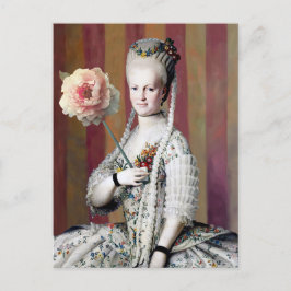 Postal Diva de la máscara floral