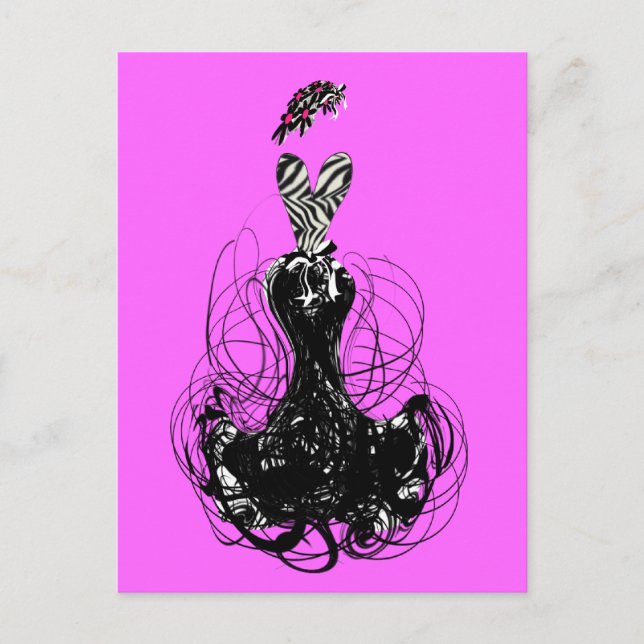 Postal Diva de la moda - Personalizado - Personalizado (Anverso)