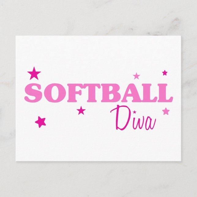 Postal Diva de Softbol (Anverso)