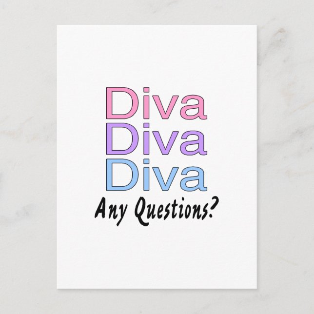 Postal Diva Diva Diva (Anverso)