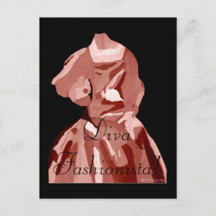 Postal Diva Fashionista En Neutral