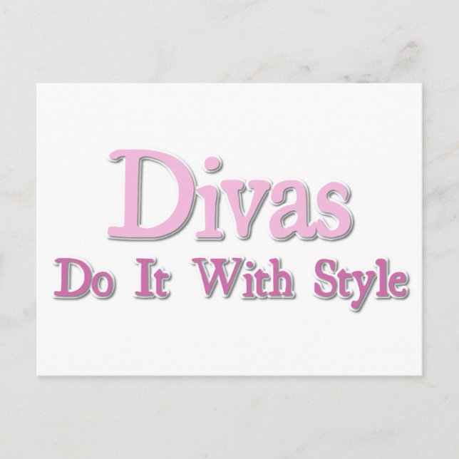 Postal Divas lo hace con el estilo (Anverso)