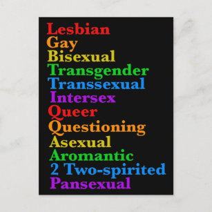 Postal Diversidad del Orgullo LGBTTIQAA2P Crónica LGBTQ a