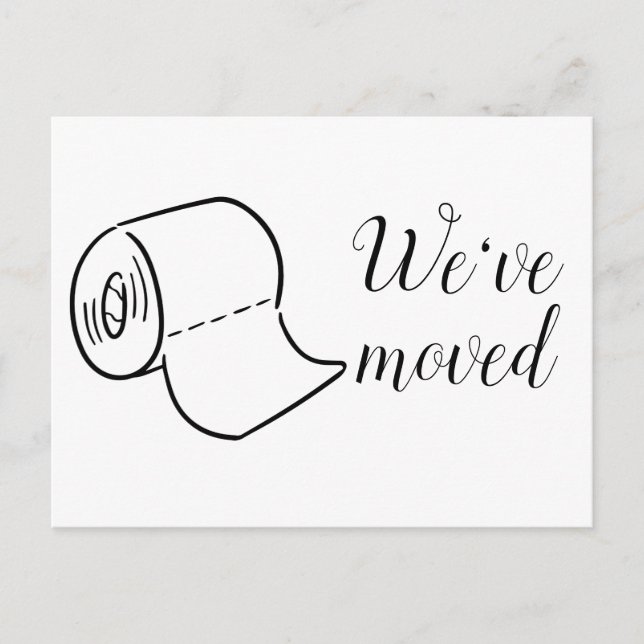 Postal Diversión Al Mudarse Nueva Dirección (Anverso)