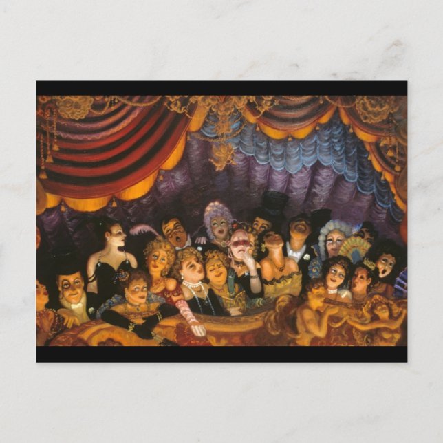 Postal Diversión al teatro (Anverso)