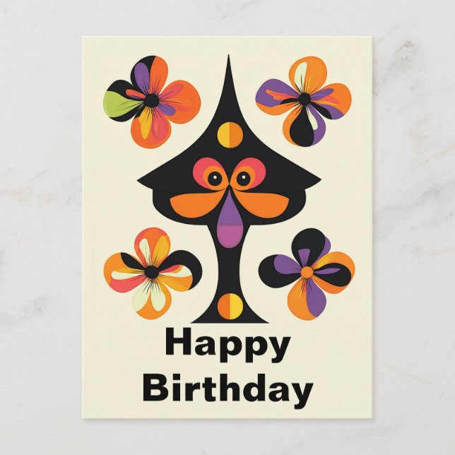 Postal Diversión caprichosa de cumpleaños (Anverso)