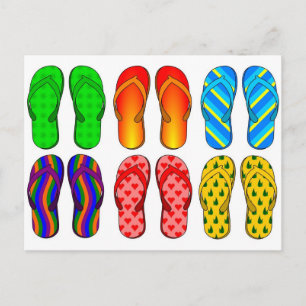 Postal Diversión de Flip-Flop