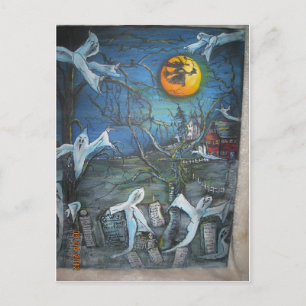 Postal Diversión de Halloween para todos