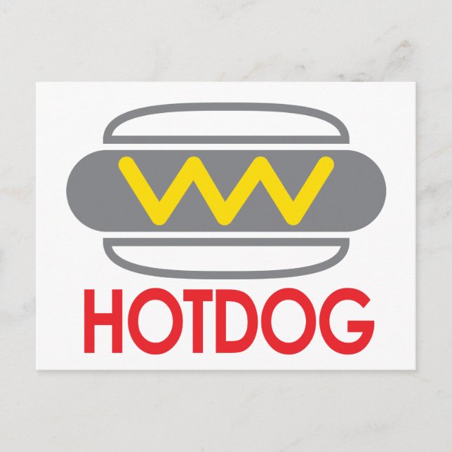 Postal Diversión de icono de Hotdog (Anverso)