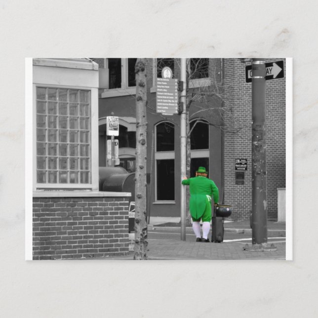 Postal Diversión de la ciudad de Leprechaun (Anverso)