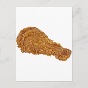 POSTAL DIVERSIÓN DE LA PIERNA DE POLLO FRITO