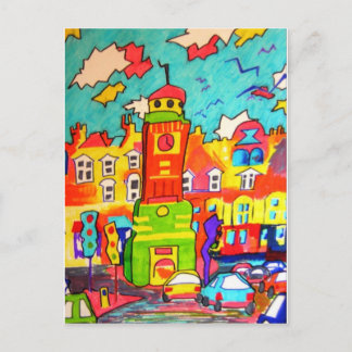 Postal Diversión de la torre del reloj