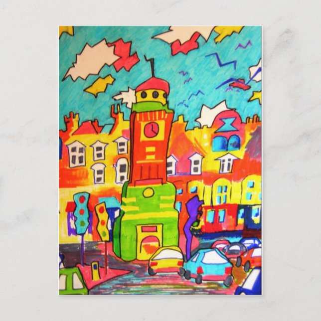 Postal Diversión de la torre del reloj (Anverso)