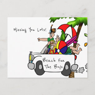 Postal Diversión de Postcard Beach. ¡Te perdiste!