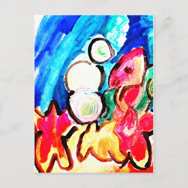 Postal Diversión del caballito de mar (Anverso)