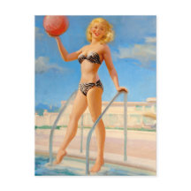 Diversión en la piscina Pin Up