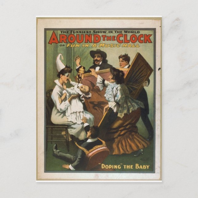 Postal Diversión en una sala de música (Anverso)