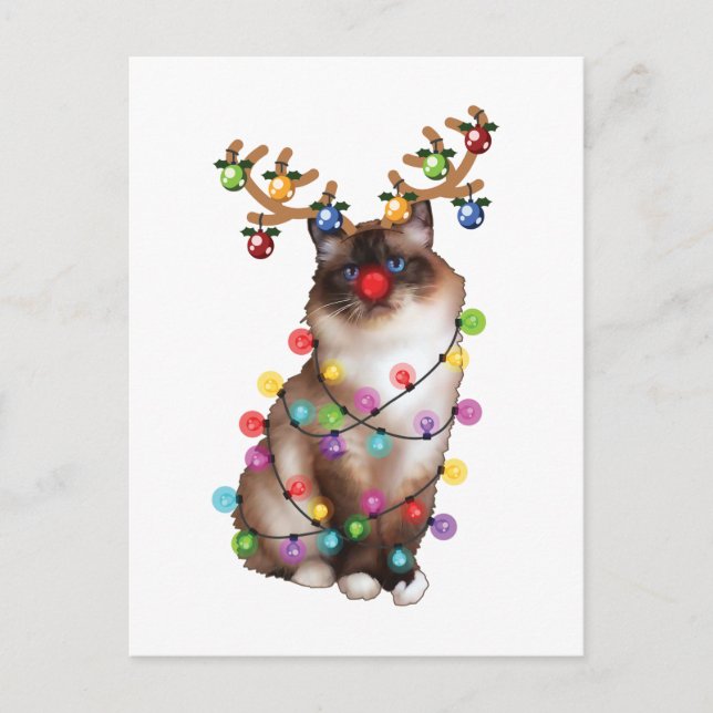 Postal Diversos regalos de vacaciones de Navidades gracio (Anverso)