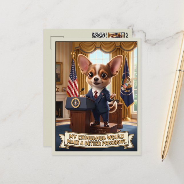 Postal Divertida anti-Trump 3D (Anverso/Reverso In Situ)