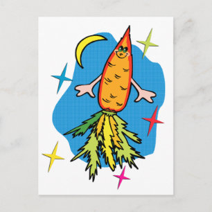 Postal divertida de Carroket Rocket Ship