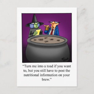 Postal divertida de humor de Halloween