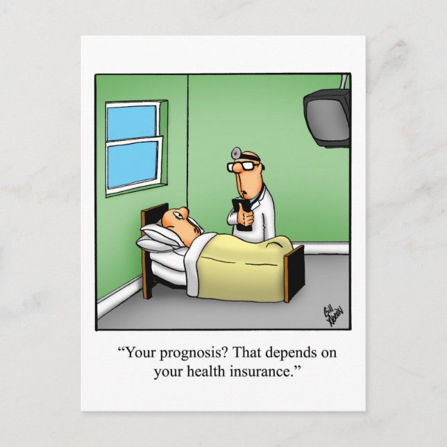 Postal divertida de humor para desear una pronta r (Anverso)