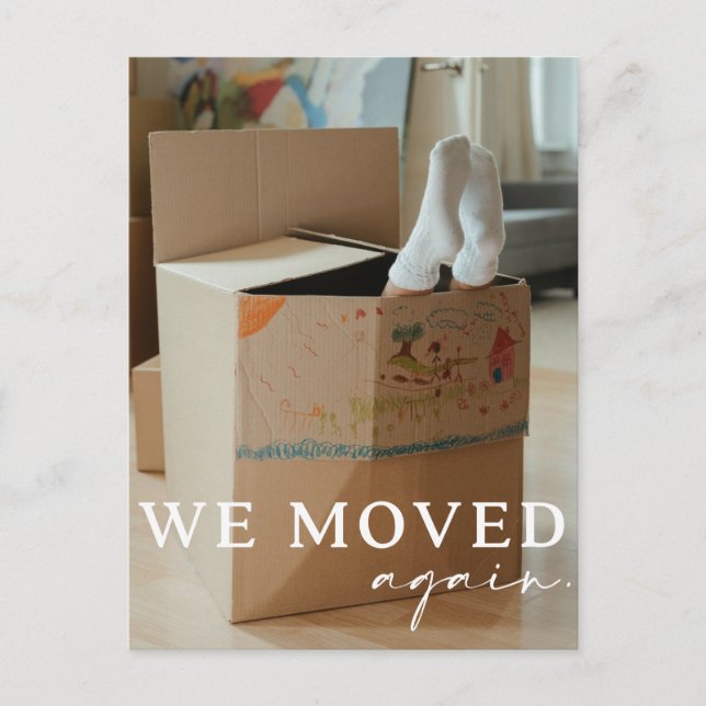 Postal divertida de Invitación móvil con foto (Anverso)