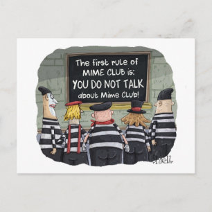 Postal divertida de Mime Club