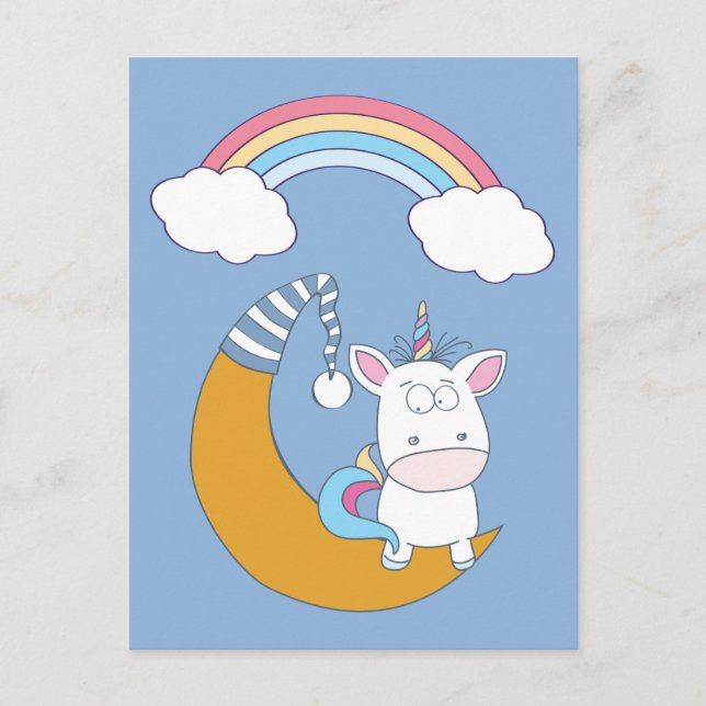 Postal divertida de Unicorn (Anverso)