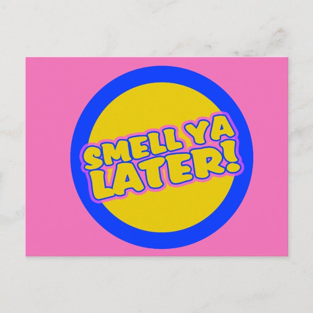 Postal Divertida jerga de los años 80 (Anverso)