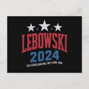 Postal Divertida Lebowski Votación Política Elección 2024