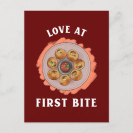 Postal divertida pani puri gol gappa