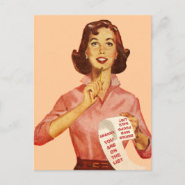 Postal Divertida propuesta retro
